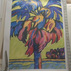 Still Standing In Green By Sally Evans 22x30" Limited Edition Print, Signed And In VG Condition 