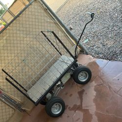Electric Cart Custom-Made 24 V The Batteries Have Been Used About Three Times. It’s In Really Good Condition. It Can Lift 300 Pounds Easily.