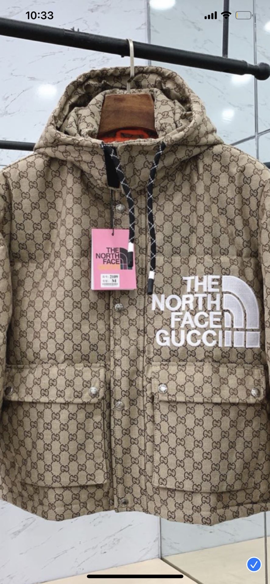 Brand New North Face Gucci