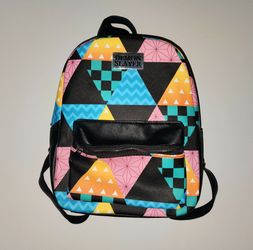 Demon Slayer: Kimetsu No Yaiba Patchwork Mini Backpack