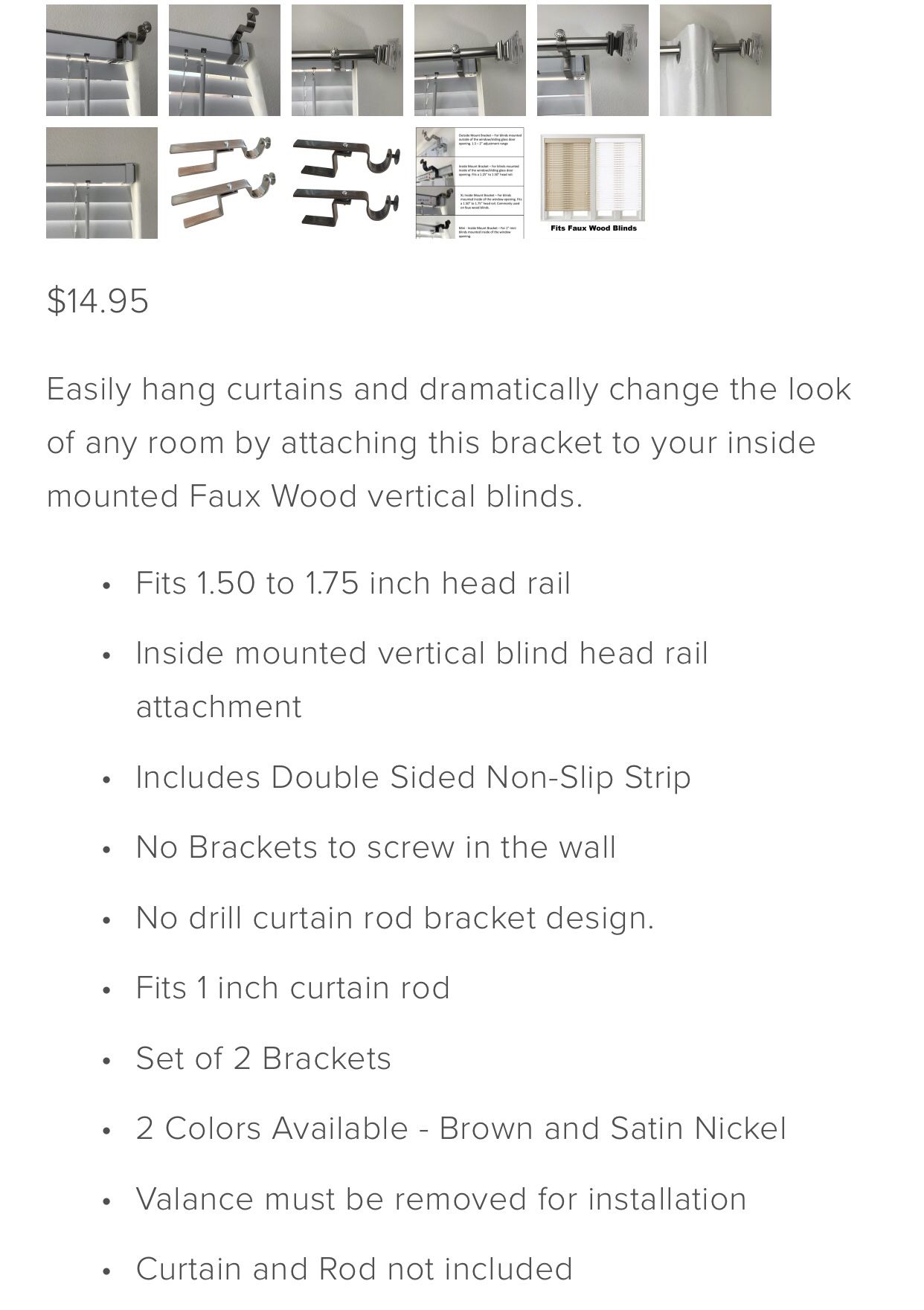 curtain rod brackets