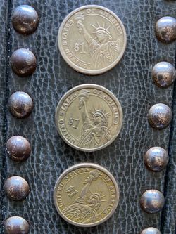 lot of the first three USA presidents 1 dollar coins