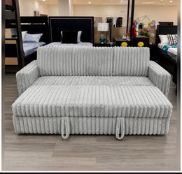 Jumbo corduroy couch pull out bed new in box