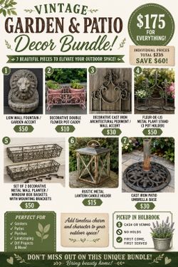 🏡✨ Vintage Garden & Patio Decor Bundle ✨🏡