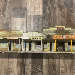 Old School Metal Doll House Building 
