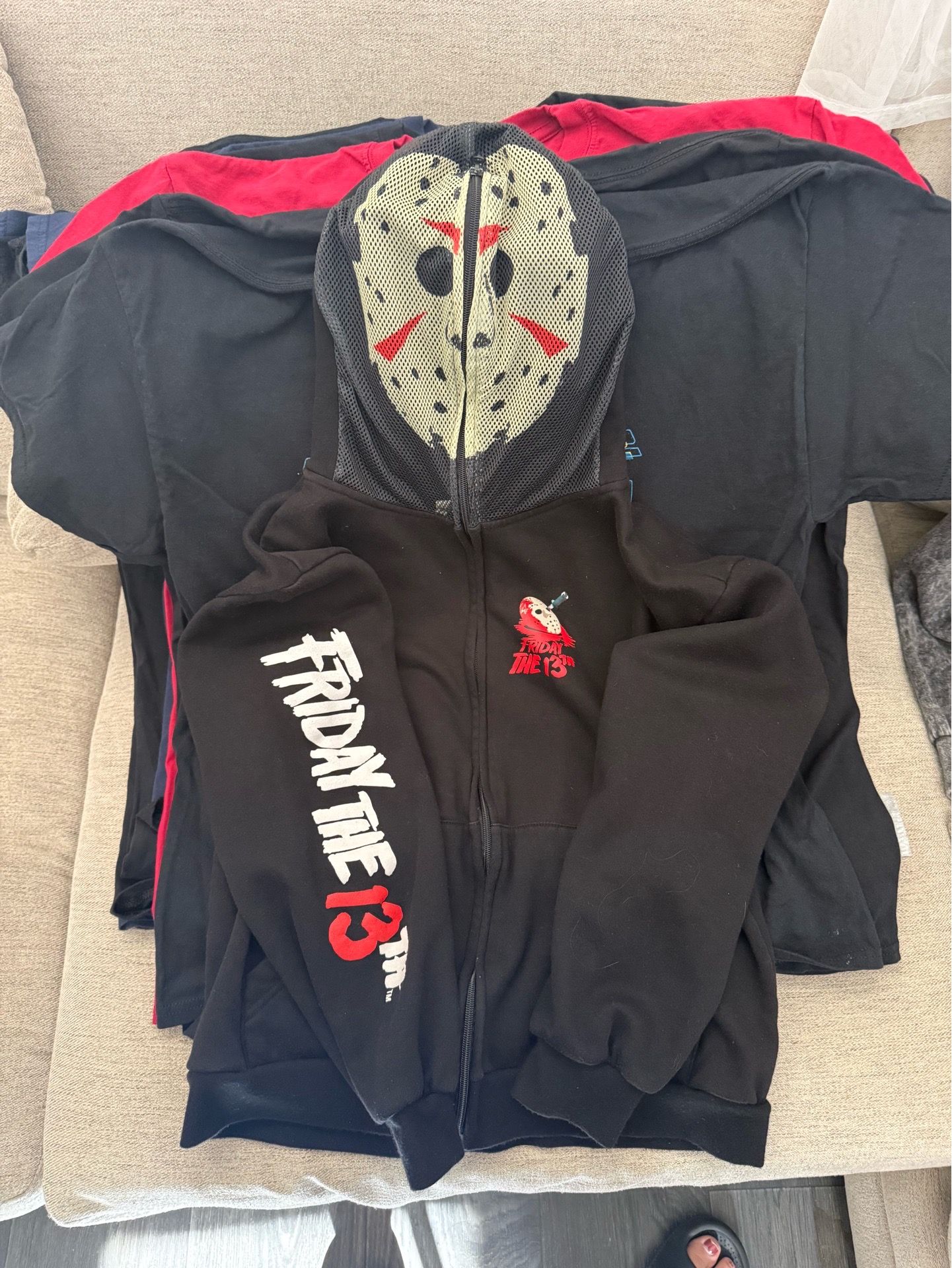 Friday the 13th Jason Voorhees Mask Hoodie