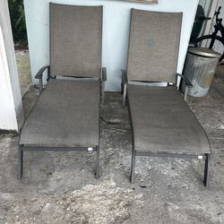 Two Lounging Chairs