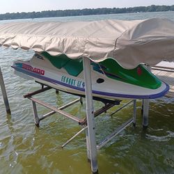 2 Jet Skies 2 Lifts 1 Double Jet Ski Trailer 