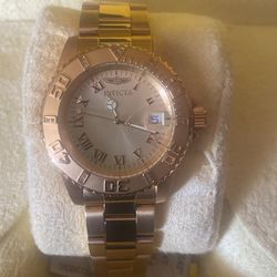 Serious Inquiries Only Plz. Brand New Invicta  Men’s Gold Watch Still In Box Never Worn