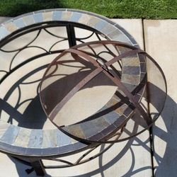 Outdoor Decorative Fire Ring (Missing Inside Plate)
