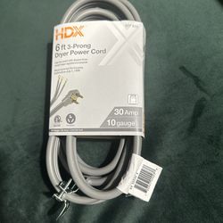 Dryer Power Cord 3-Prong
