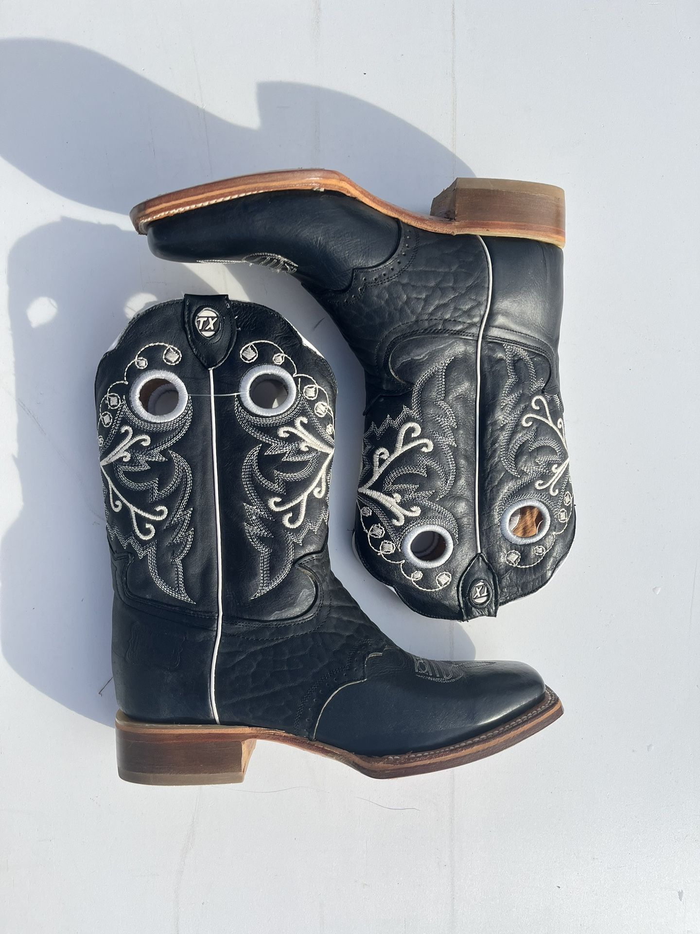 Men’s Reparo Cowboy Boots (black & White) %50 OFF Sale