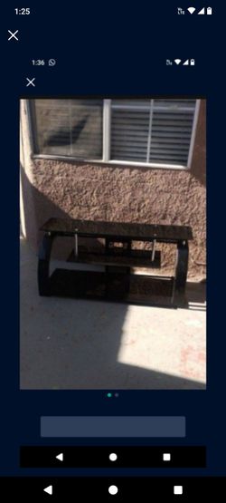 TV STAND (Whalen Payton 3-in-1 Glass Flat Panel-black) Like New