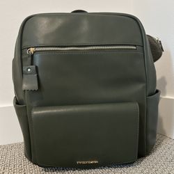 Vegan Leather Diaper Backpack 