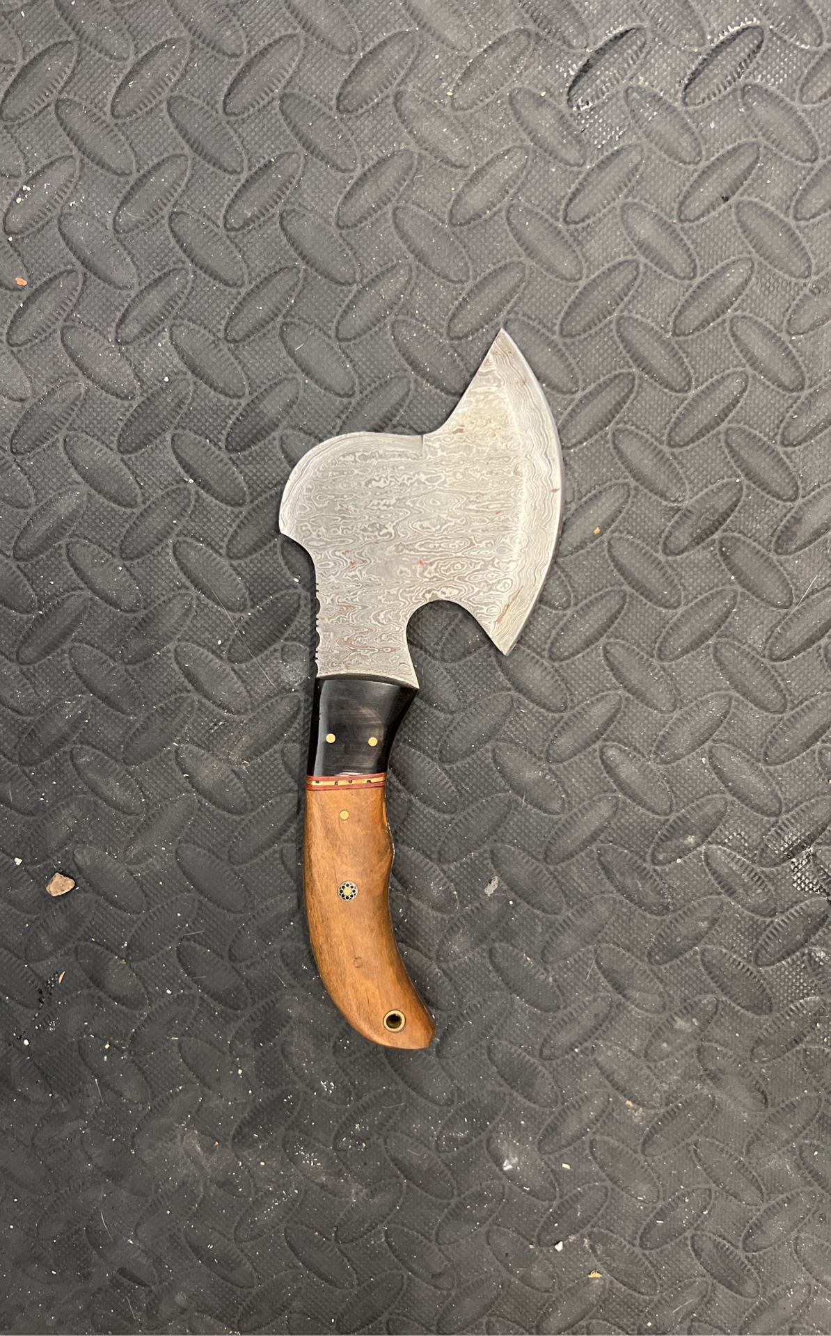 Damascus Mini Hatchet With Sheath IFull Tang