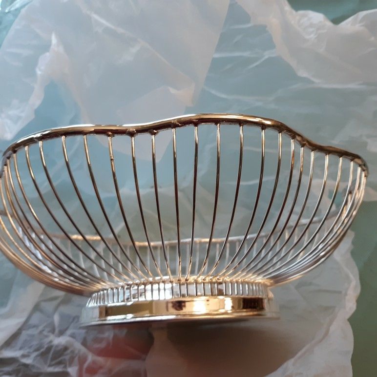 Chrome Fruit Bowl New