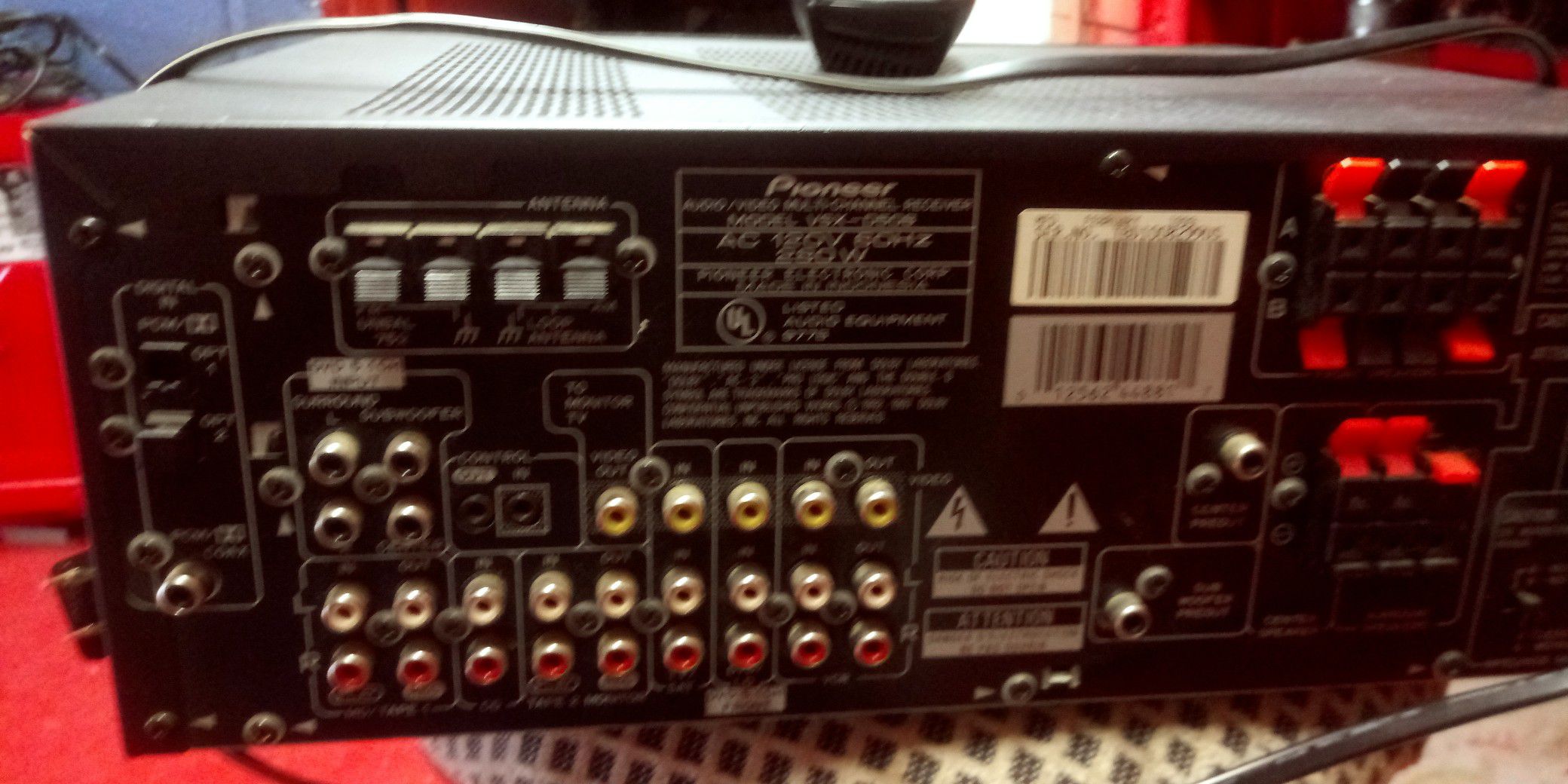 Pioneer amplirefier receiver surround sound