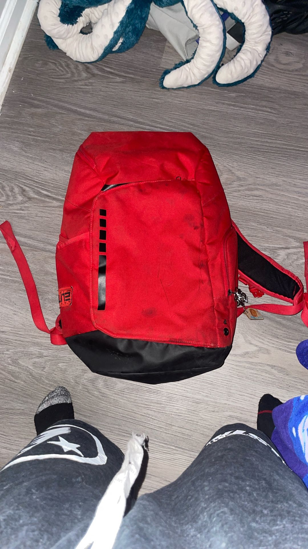 Red Nike elite book bag