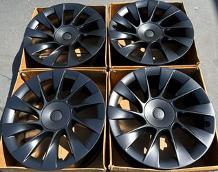 20” Tesla Model Y factory wheels rims satin black New Induction