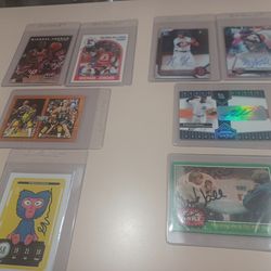 8 Autograph cards