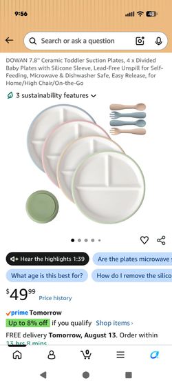 Ceramic Toddler Suction Plates