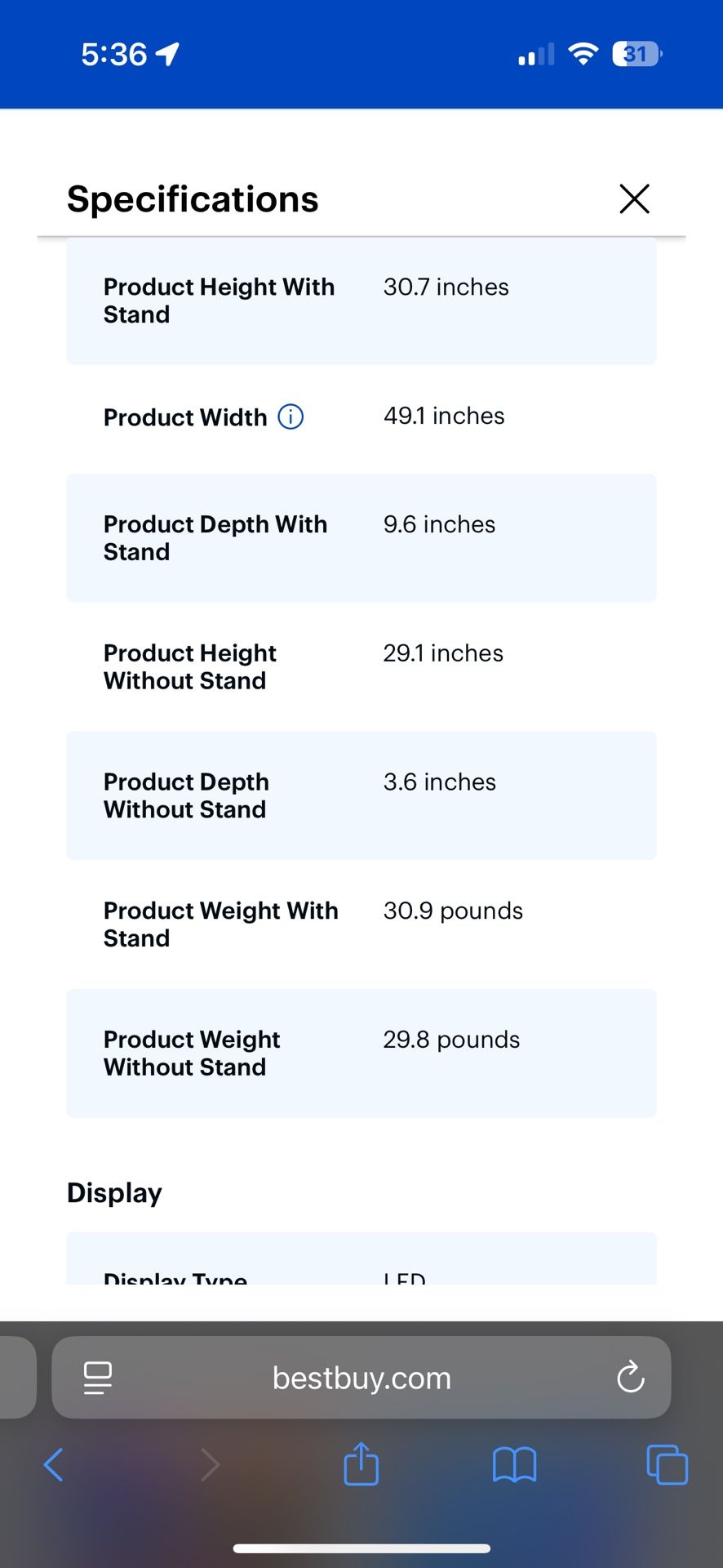 55” Toshiba Tv *not A Smart Tv*