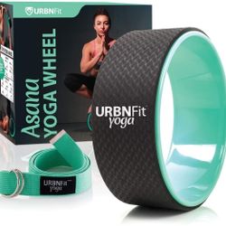 Yoga Wheel - 12-Inch Roller Designed for Stretching & Flexibility to Help Back Aches & Tension