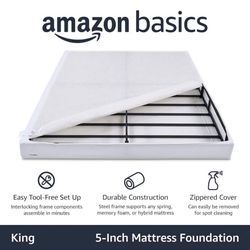 King Box Spring 5” Amazon Basics