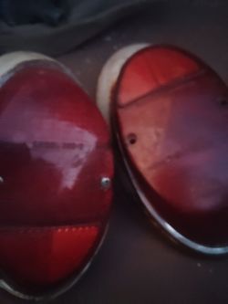 Vintage VW beetle rear tail light 1967 and back.