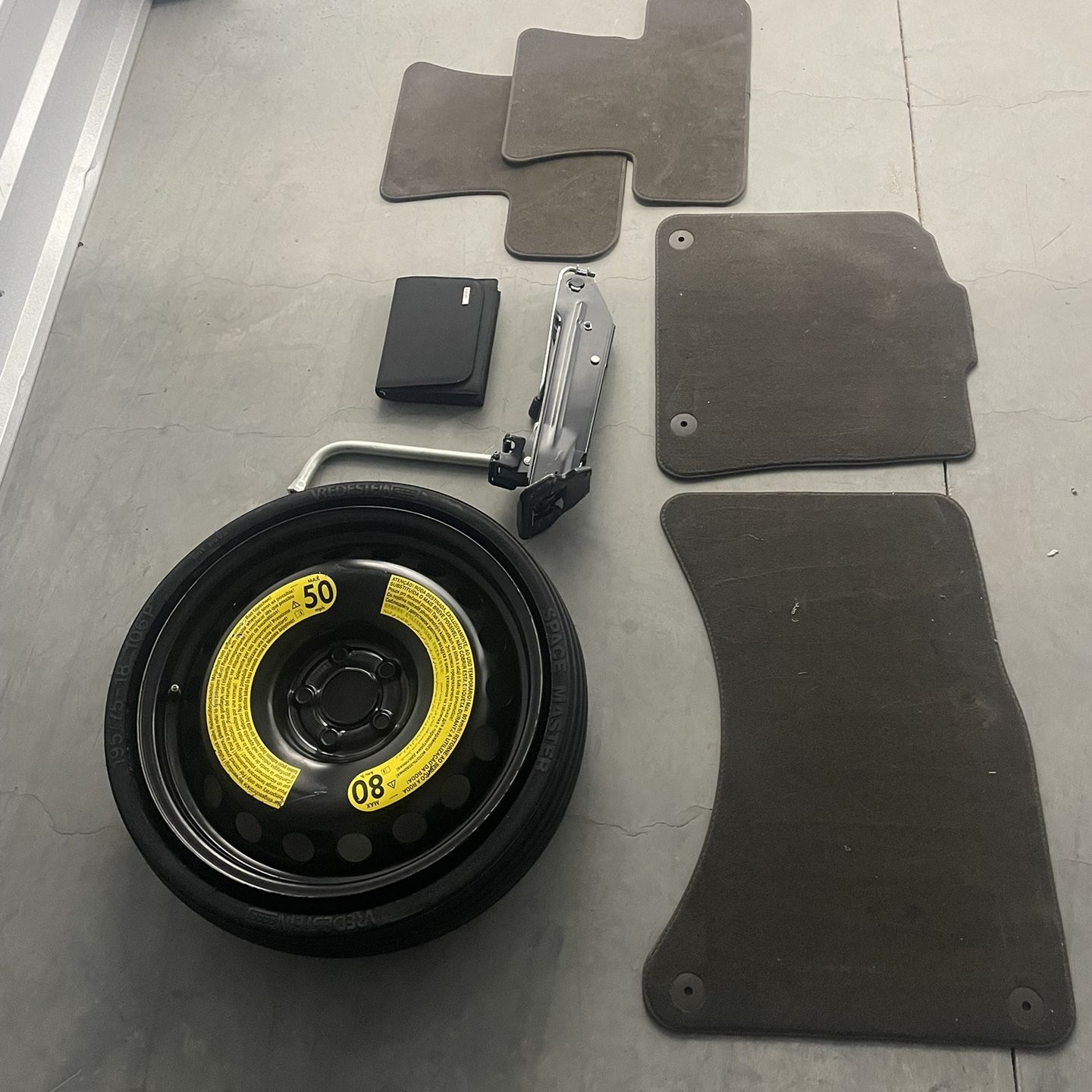 Audi / VW Spare Tire, Mats, Jack, Wrench