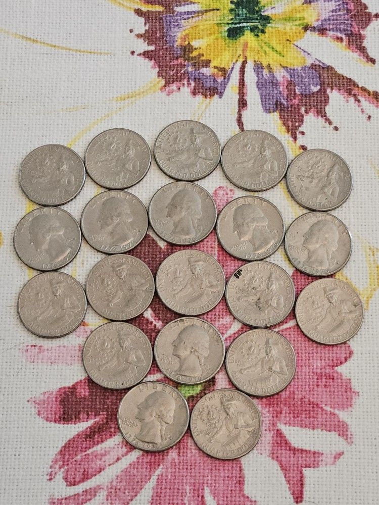20 Bicentennials Quarters Collectibles, From Last Century