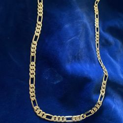 18k Solid Gold Figaro Links Chain