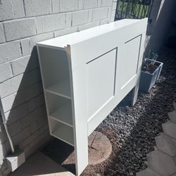 Ikea Brimnes full size storage headboard