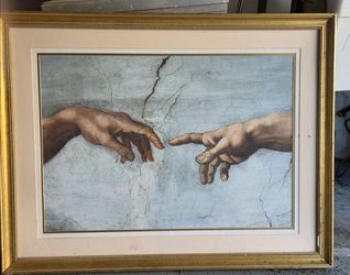 Creation of Adam Framed Picture