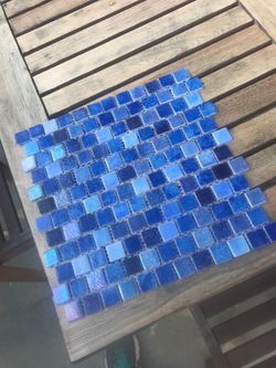12” x 12” mosaic title glass Approximately 15 pieces seven dollars apiece