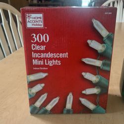 300 Clear Christmas Lights