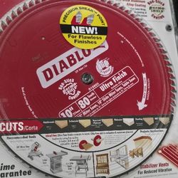 Diablo 10” 80T Table Saw Blade – NUEVO (Sellado)