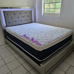 NEW QUEEN PILLOW TOP MATTRESS AND BOX SPRING