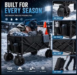 New wide wheels large capacity wagon cart