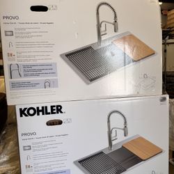 Kohler Provo Kitchen Sink Set 33 in