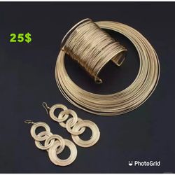 One Silver,  One Gold Color 