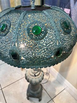 Antique Stiffel Lamp 43”H