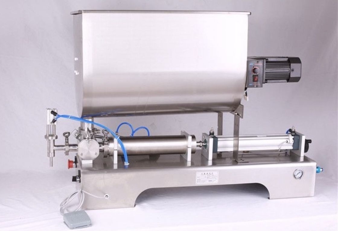 Two - Semi-Automatic Pneumatic Assault Horizontal Tomato Paste Jam Sauce Butter Paste Filler Filling Machine Peanut Butter Filling Machine