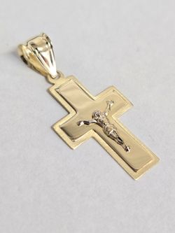 14kt Gold Crucifix Charm
