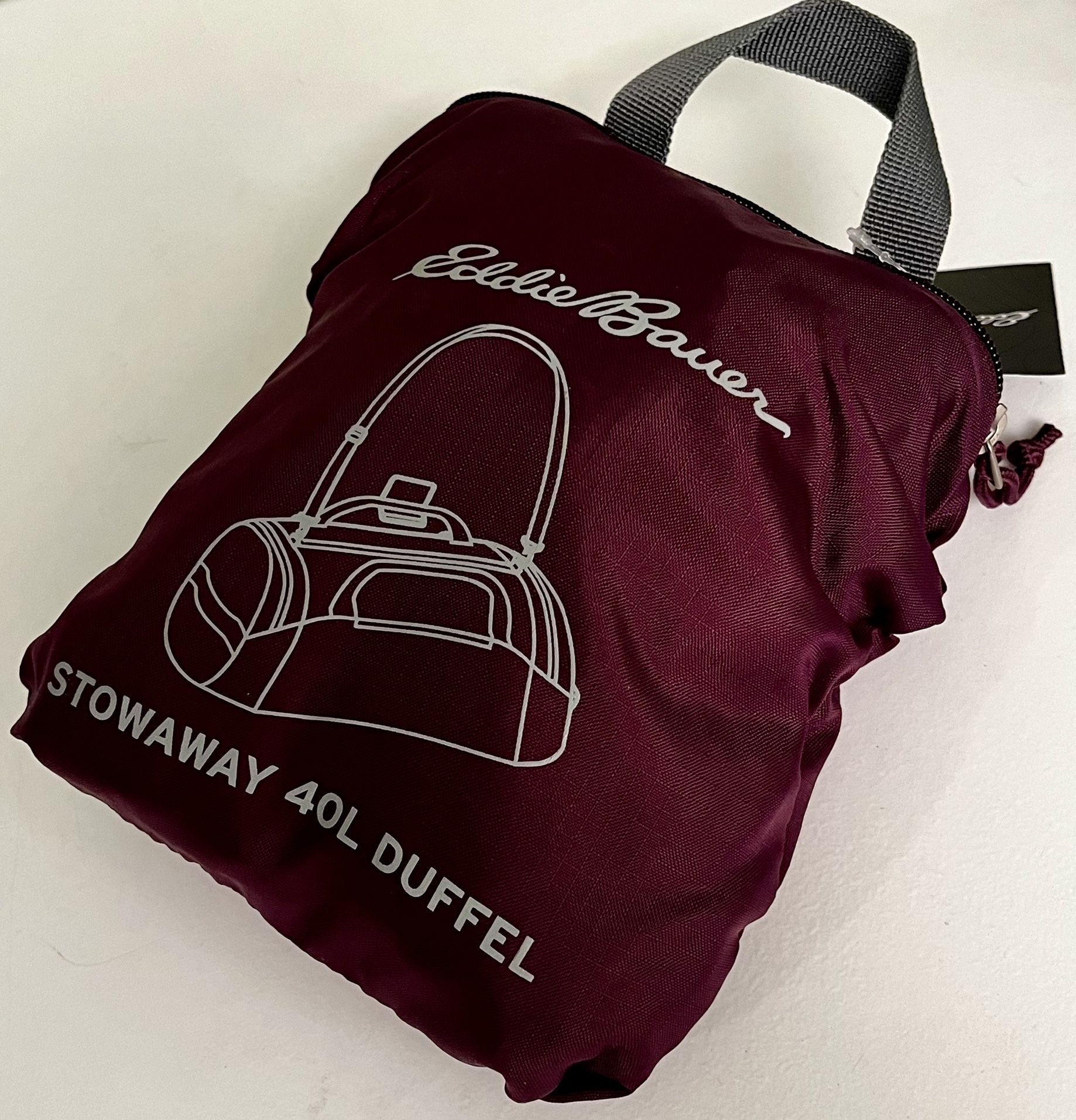 Eddie Bauer Stowaway 40L Duffel Bag - new with original tag