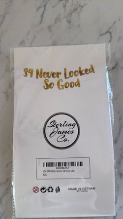 34 Bday Sign