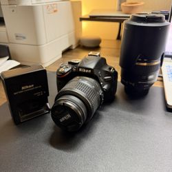 Nikon D5100 w/ Nikkor 18-55 lens and Tamron 70-300 f4-5.6 Zoom Lens…