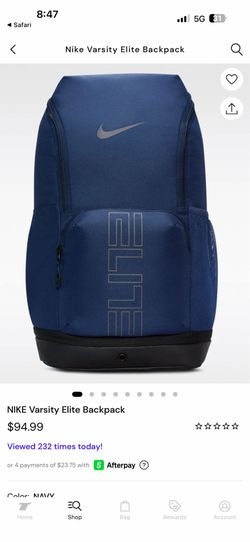 $90 Nike  varsity elite backpack