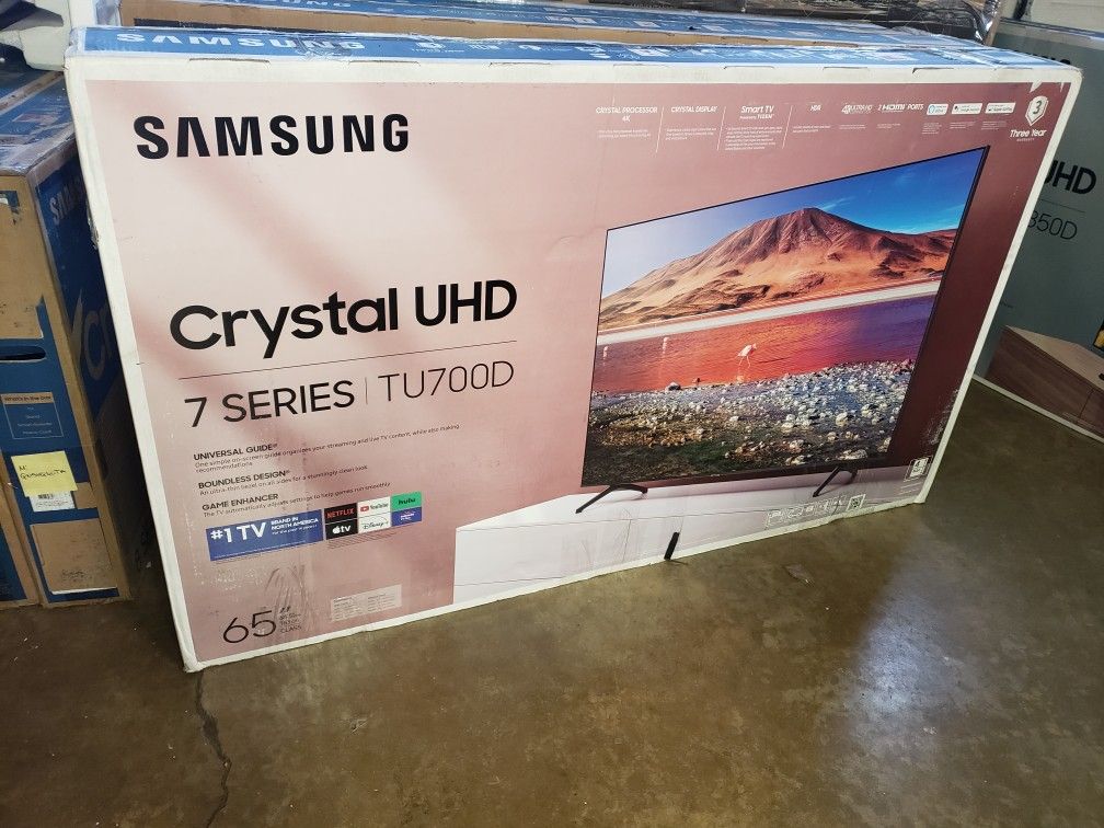 Tv Samsung 65", 4k, TU7000, HDR, Dynamic Cristal Display, Excellent