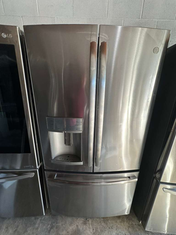 GE French Door Fridge – Stainless, Water & Ice